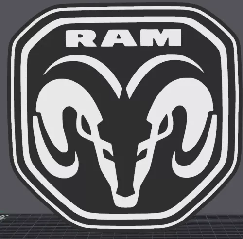 Dodge RAM logo nattlampa natt lampa