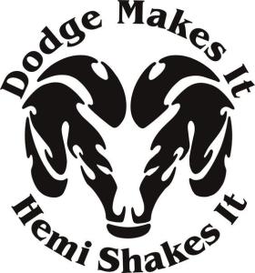 Dodge Hemi rolig dekal stickers