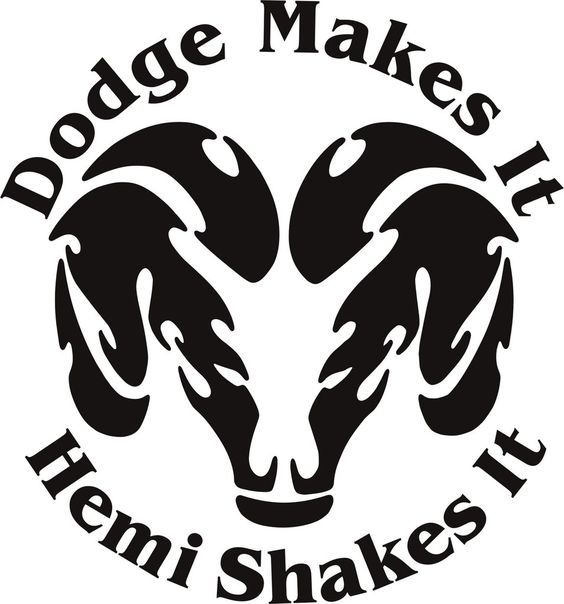 Dodge makes it dekal stickers till bakrutan