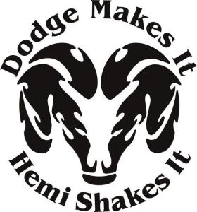 Dodge makes it dekal stickers till bakrutan