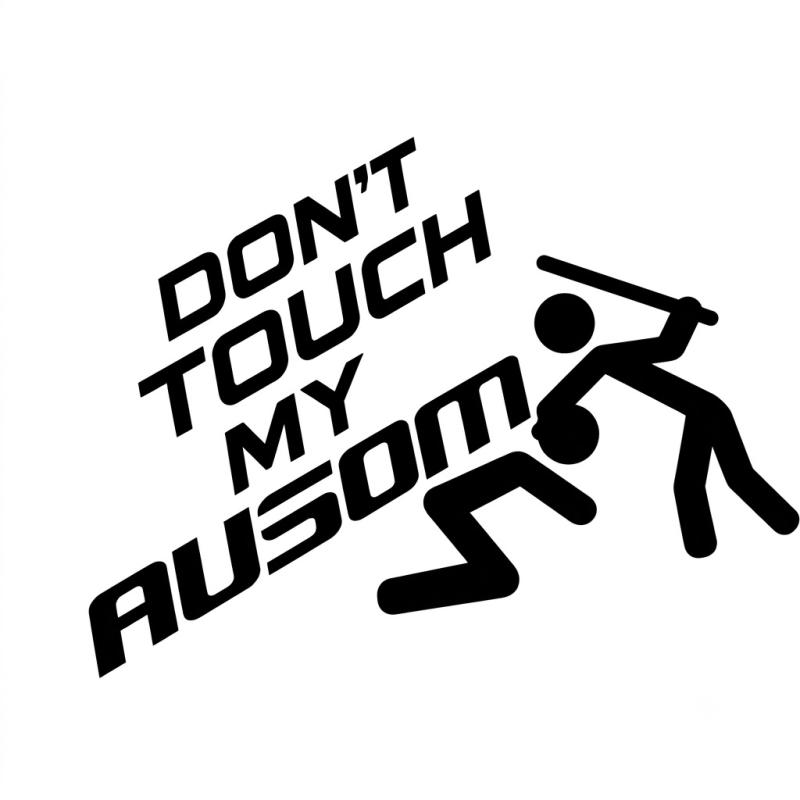 Don't touch my Ausom 2st dekaler stickers