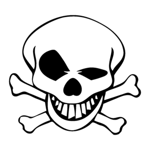 doskalle  skull dekal stickers