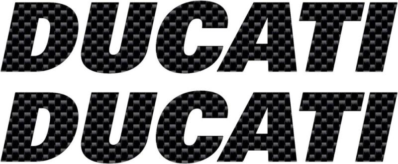 Ducati dekaler 2st stickers klistermärke