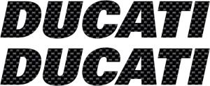Ducati dekaler 2st stickers klistermärke