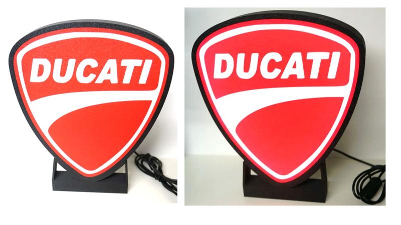 Ducati mc nattlampa perfekt till garage