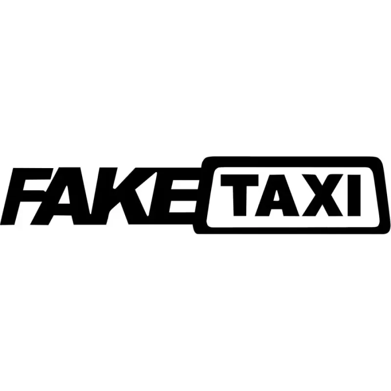 Fake-taxi dekaler stickers klistermärken 2st