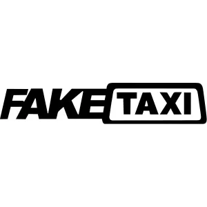 Fake-taxi dekaler stickers klistermärken 2st