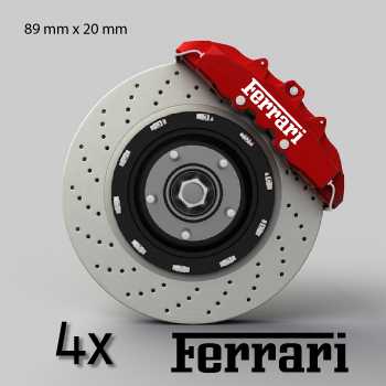 Ferrari logo broms-dekaler sticker
