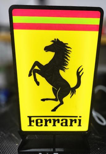 Ferrari nattlampa LED dekoration lampa