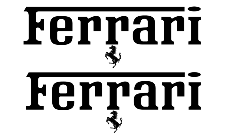 Ferrari dekaler stickers dekal till dörren 2st