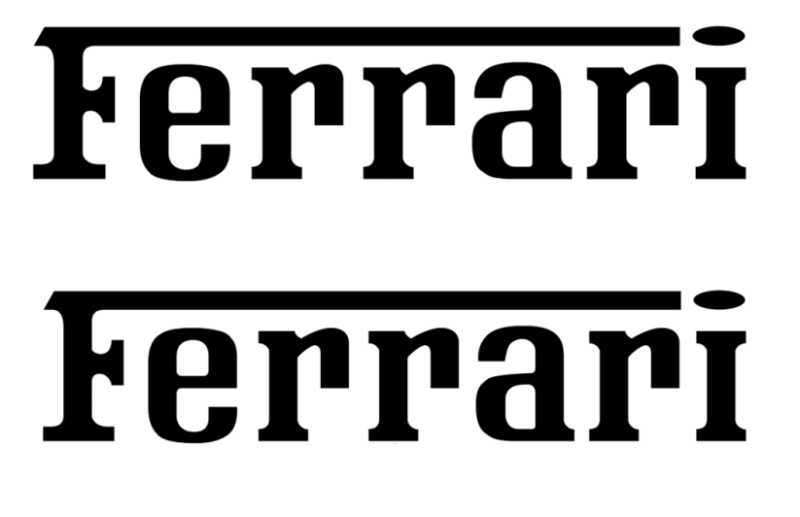 Ferrari dekaler 2st stickers klistermärke