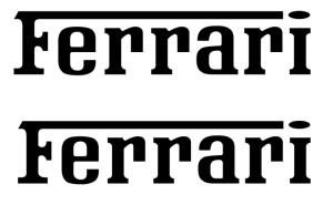 Ferrari dekaler 2st stickers klistermärke
