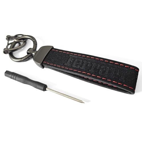 ferrari nyckelring i alcantra