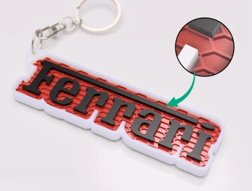 Ferrari nyckelring nyckelhänge 3d