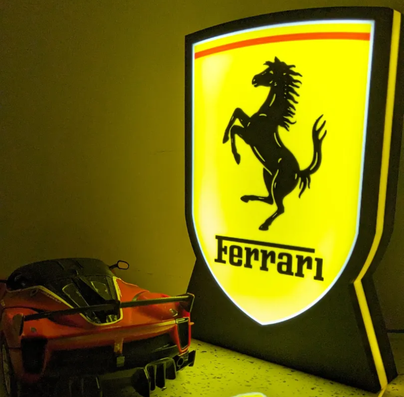 Ferrari nattlampa natt lampa till garaget