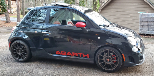 fiat abarth dekaler till bildorren
