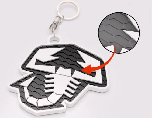 Fiat abarth nyckelring nyckelhänge 3D