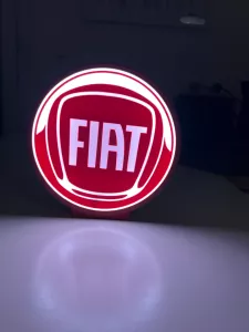Fiat logo nattlampa perfekt till garaget