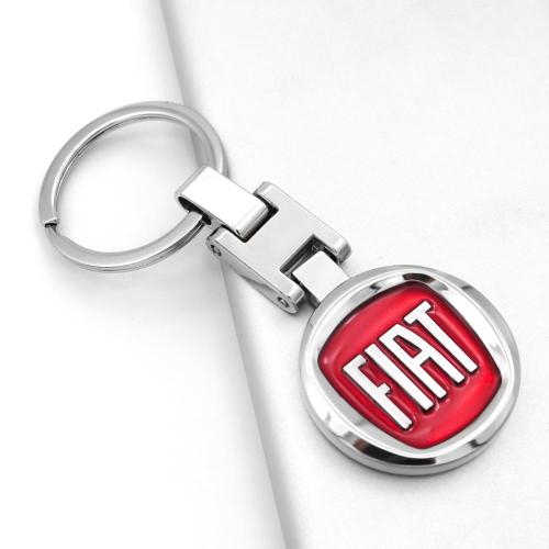 fiat logo nyckelring