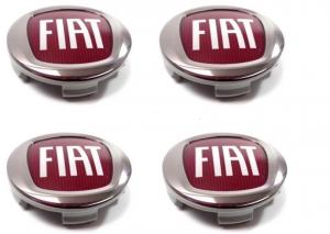 Fiat logo centrumkåpor 4-pack 56, 60 mm