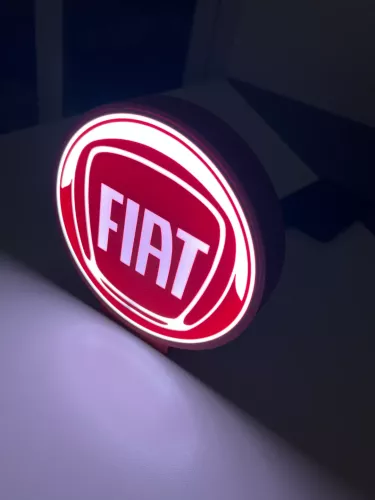 Fiat logo nattlampa perfekt till garaget
