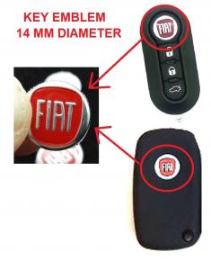 FIAT emblem till bilnyckel 2st nyckelemblem