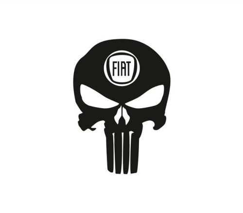 Fiat punisher dekal dekaler 2st sticker