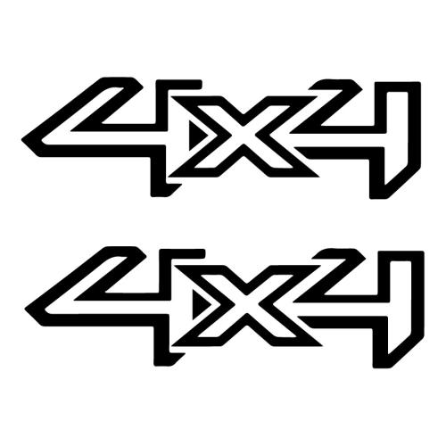 Ford 4X4 dekal 2st dekaler sticker