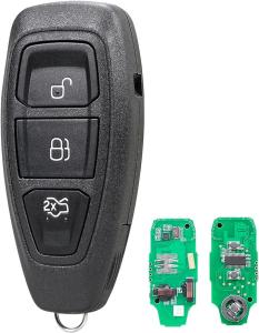 Ford komplett bilnyckel 3 knapp 433Mhz nyckel