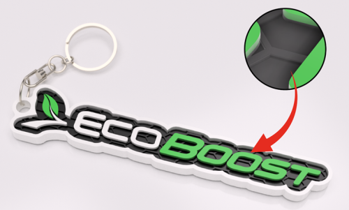 Ford Ecoboost nyckelring nyckelhänge