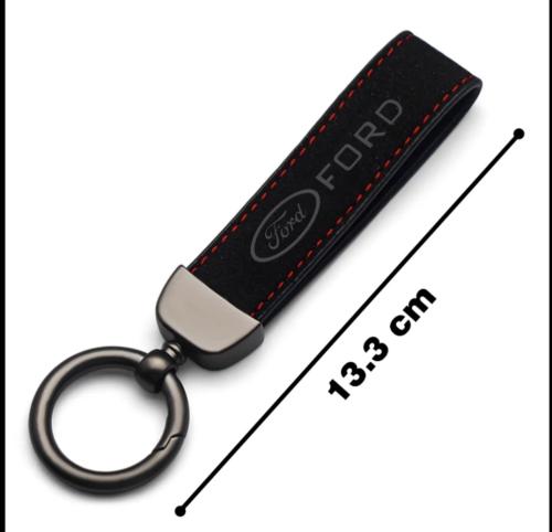 ford logo alcantara nyckelring