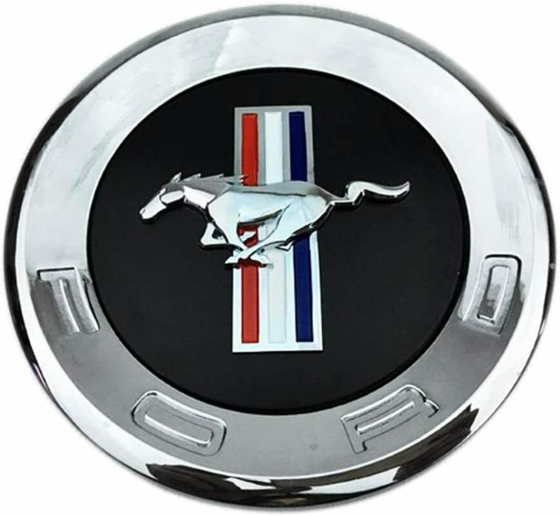 ford mustan ponny  emblem till bagagelucka  i krom farg 14 cm