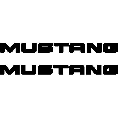 Ford Mustang dekal 2st dekaler sticker