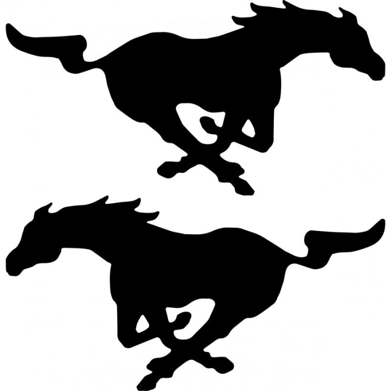 Ford Mustang häst dekal dekaler 2st sticker