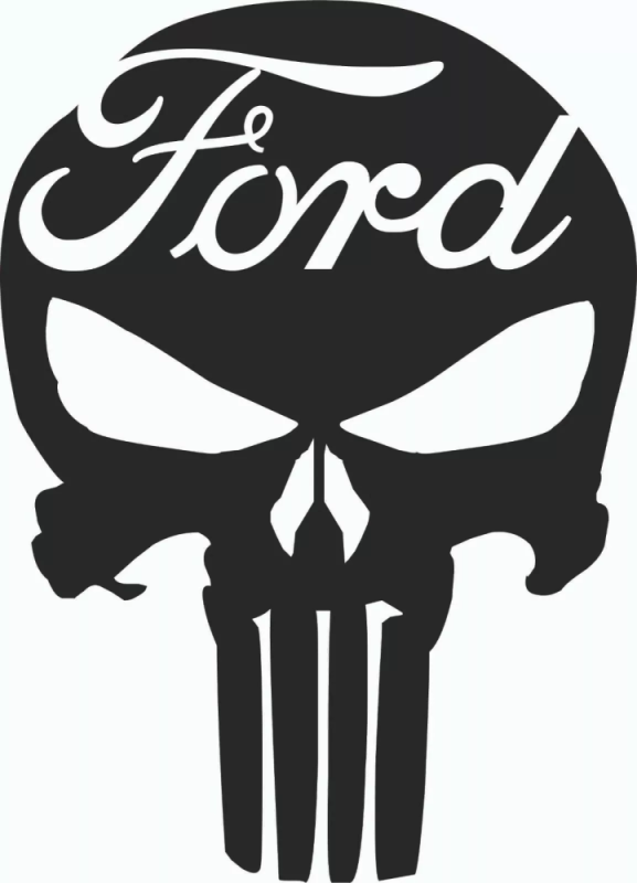 Ford punisher dekaler 2st klistermärke