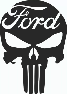 Ford punisher dekaler 2st klistermärke