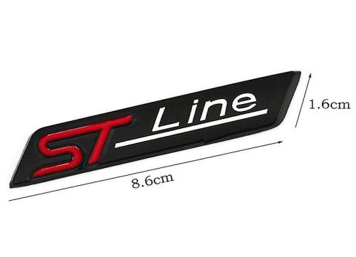 ford st line emblem i svart