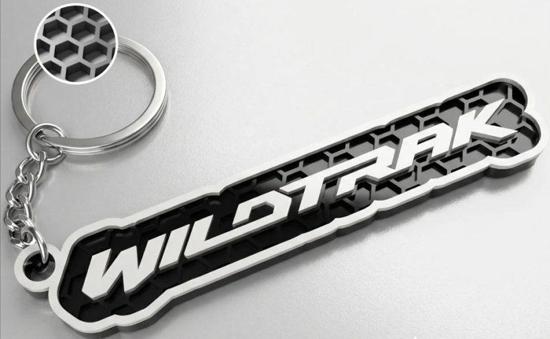 Ford Wildtrack logotyp nyckelring | 3D design