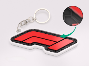 Formel 1 nyckelring nyckelhänge