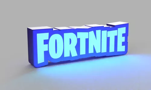 Fortnite logo nattlampa lampa led