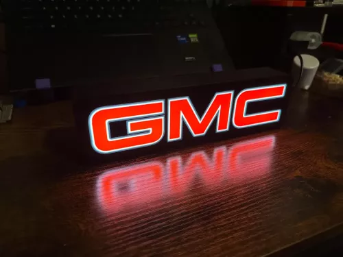 GMC logo nattlampa perfekt till garaget