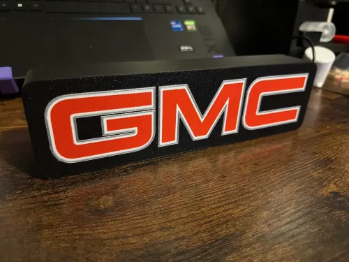 GMC logo nattlampa perfekt till garaget