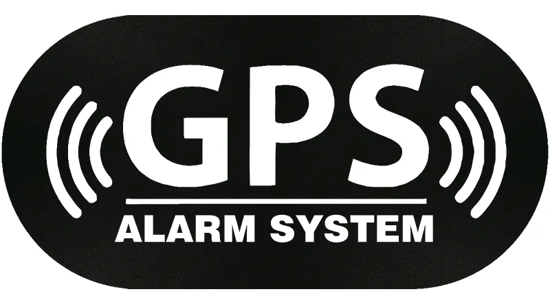 Alarm gps dekal 4st dekaler till bil mc atv