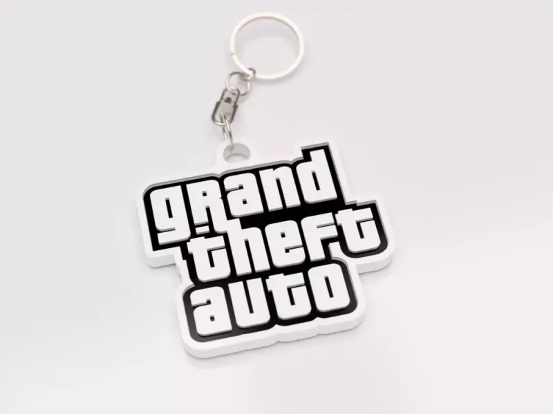 Grand theft auto gta nyckelring nyckelhänge