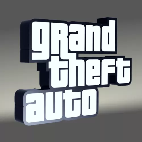 Gta logo nattlampa perfekt till garaget