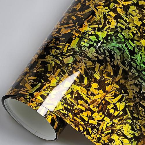 guldfärgad forged carbon gold vinyl folie wrap