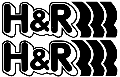 H & R dekaler 2st stickers till bilen mc