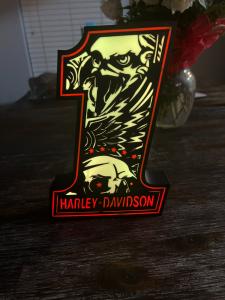Harley Davidson nattlampa nattbelysning