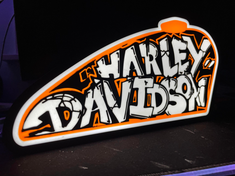 Harley Davidson bensintank design LED lampa