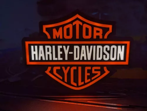 Harley Davidson nattlampa nattbelysning